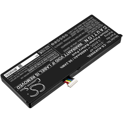 3.8V, 14800mAh, Li-Polymer Battery fits Autel, Maxicom Mk908, Maxisys Pro Elite, 56.24Wh