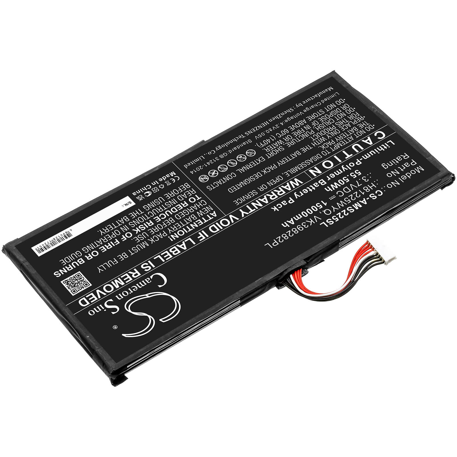 3.7V, 15000mAh, Li-Polymer Battery fits Autel, Maxisys Elite, 55.5Wh