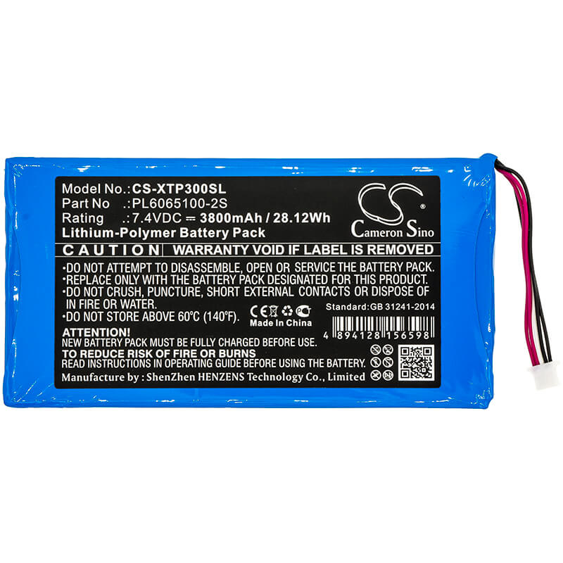 7.4V, 3800mAh, Li-Polymer Battery fits Xtool, Ez300 Pro, Ez400 Pro, 28.12Wh