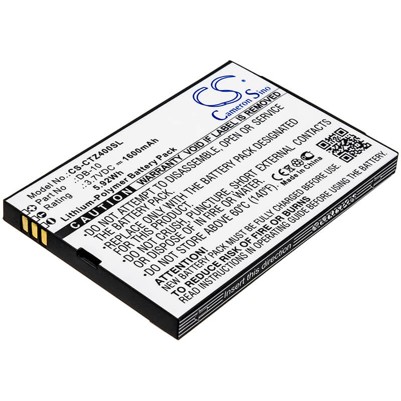 3.7V, 1600mAh, Li-Polymer Battery fits Canon, Wordtank Z400, Wordtank Z410, 5.92Wh