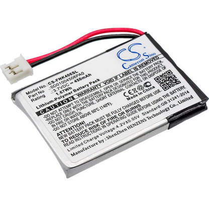 3.7V, 450mAh, Li-Polymer Battery fits Franklin, Est-4016, 1.665Wh