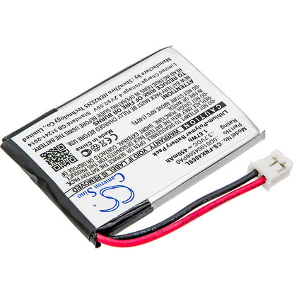3.7V, 450mAh, Li-Polymer Battery fits Franklin, Est-4016, 1.665Wh