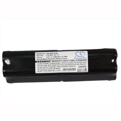 9.6V, 700mAh, Ni-MH Battery fits Innotek, 1000005-1, Cs-16000, 6.72Wh