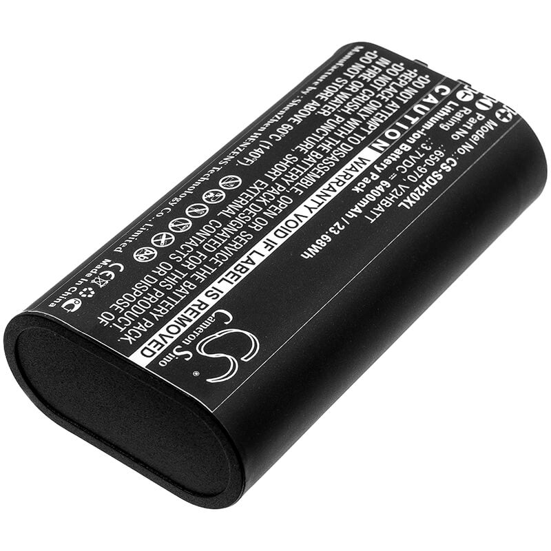 3.7V, 6400mAh, Li-ion Battery fits Sportdog, Tek 2.0 Gps Handheld, 23.68Wh