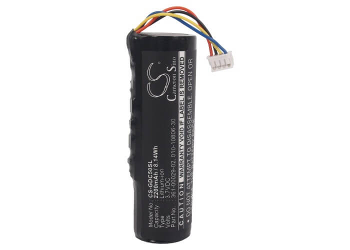 3.7V, 2200mAh, Li-ion Battery fits Garmin, Alpha, Alpha 100, 8.14Wh