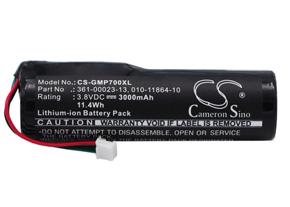 3.8V, 3000mAh, Li-ion Battery fits Garmin, Pro 550 Handheld, Pro 70 Dog Transmitter, 11.4Wh