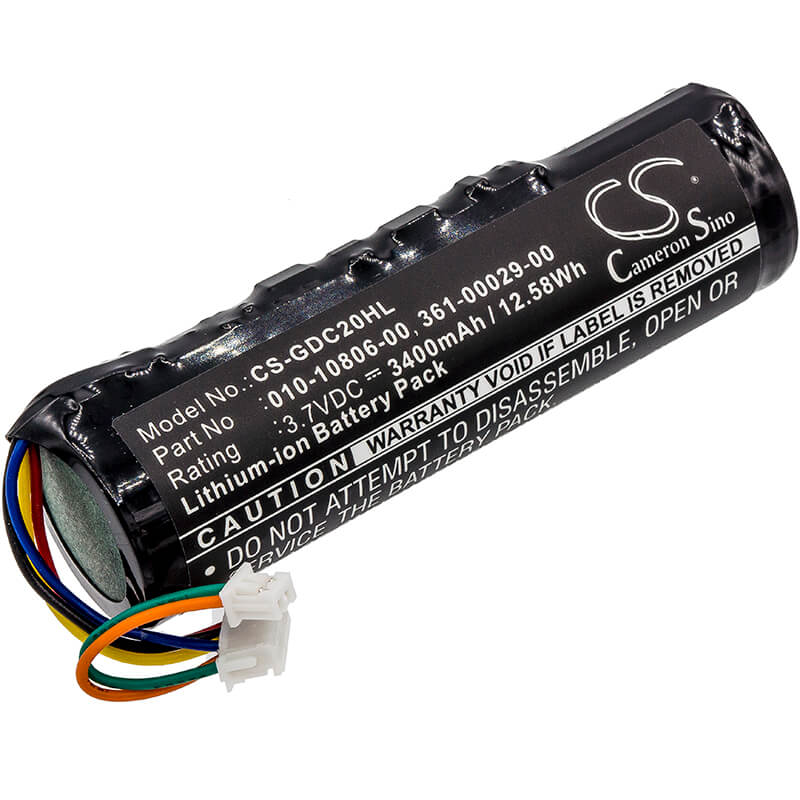 3.7V, 3400mAh, Li-ion Battery fits Garmin, Astro System Dc20, Dc20, 12.58Wh