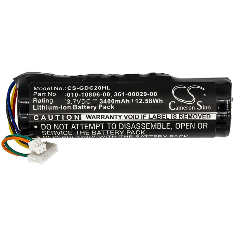 3.7V, 3400mAh, Li-ion Battery fits Garmin, Astro System Dc20, Dc20, 12.58Wh