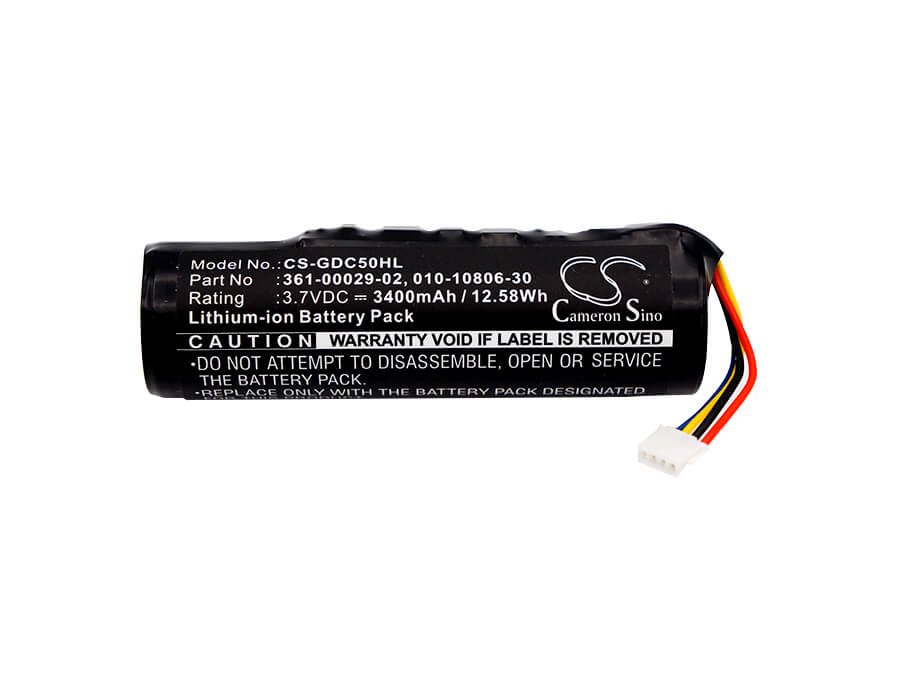 3.7V, 3400mAh, Li-ion Battery fits Garmin, Alpha, Alpha 100, 12.58Wh