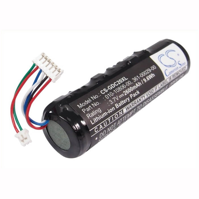 3.7V, 2600mAh, Li-ion Battery fits Garmin, Astro System Dc20, Dc20, 9.62Wh
