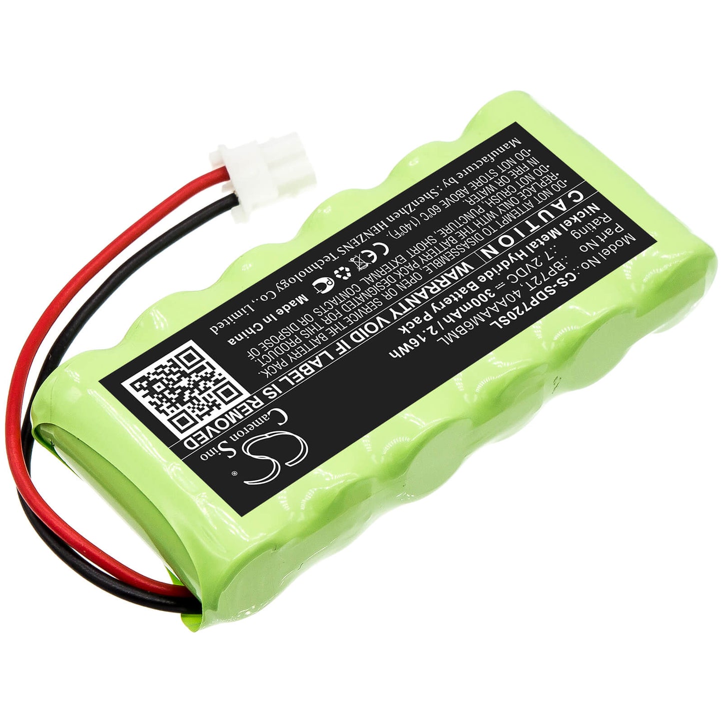 7.2V, 300mAh, Ni-MH Battery fits Dogtra, Deluxe Bird Launcher Transmitt, 2.16Wh