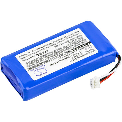 3.7V, 1600mAh, Li-Polymer Battery fits Sportdog, Tek 2.0 Gps Collar, Tek-2l, 5.92Wh