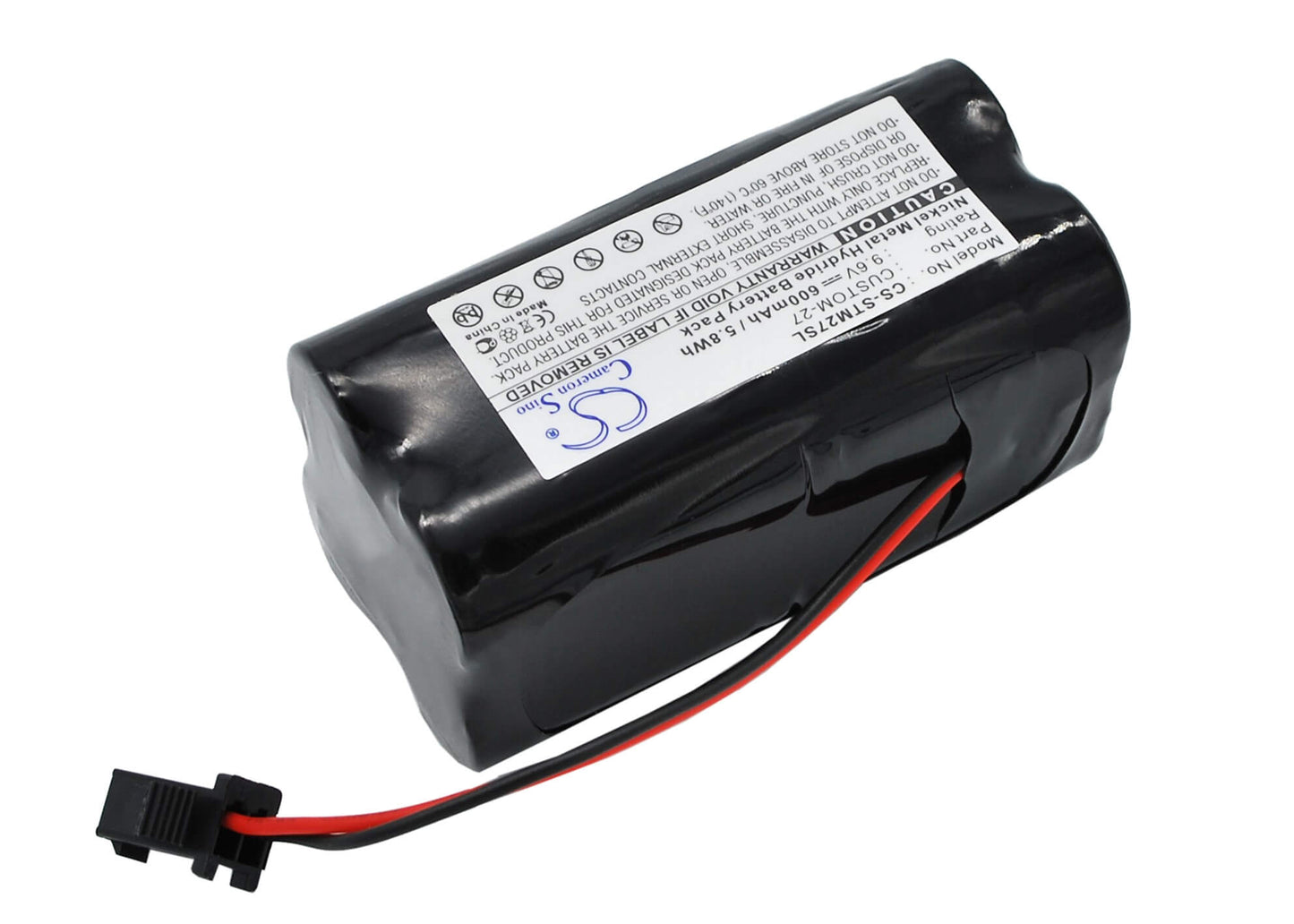 9.6V, 600mAh, Ni-MH Battery fits Tri-tronics, 1016200, 5.76Wh