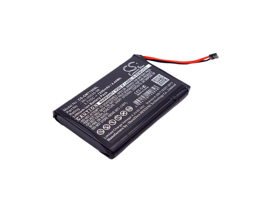 Dog Collar 3.7V, 1200mAh, Li-ion Battery fits Garmin, T 5 Mini, Tt 15 Mini, 4.44Wh