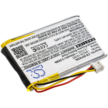 3.7V, 950mAh, Li-Polymer Battery fits Sportdog, Bird Launcher Receiver, Contain, 3.515Wh