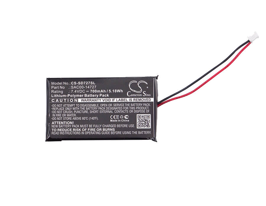 7.4V, 700mAh, Li-Polymer Battery fits Sportdog, Remote Launcher Receiver, 5.18Wh
