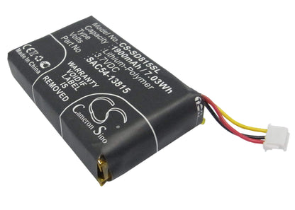 3.7V, 1900mAh, Li-Polymer Battery fits Sportdog, Tek V1l Handheld Transmitter, Tek-h, 7.03Wh