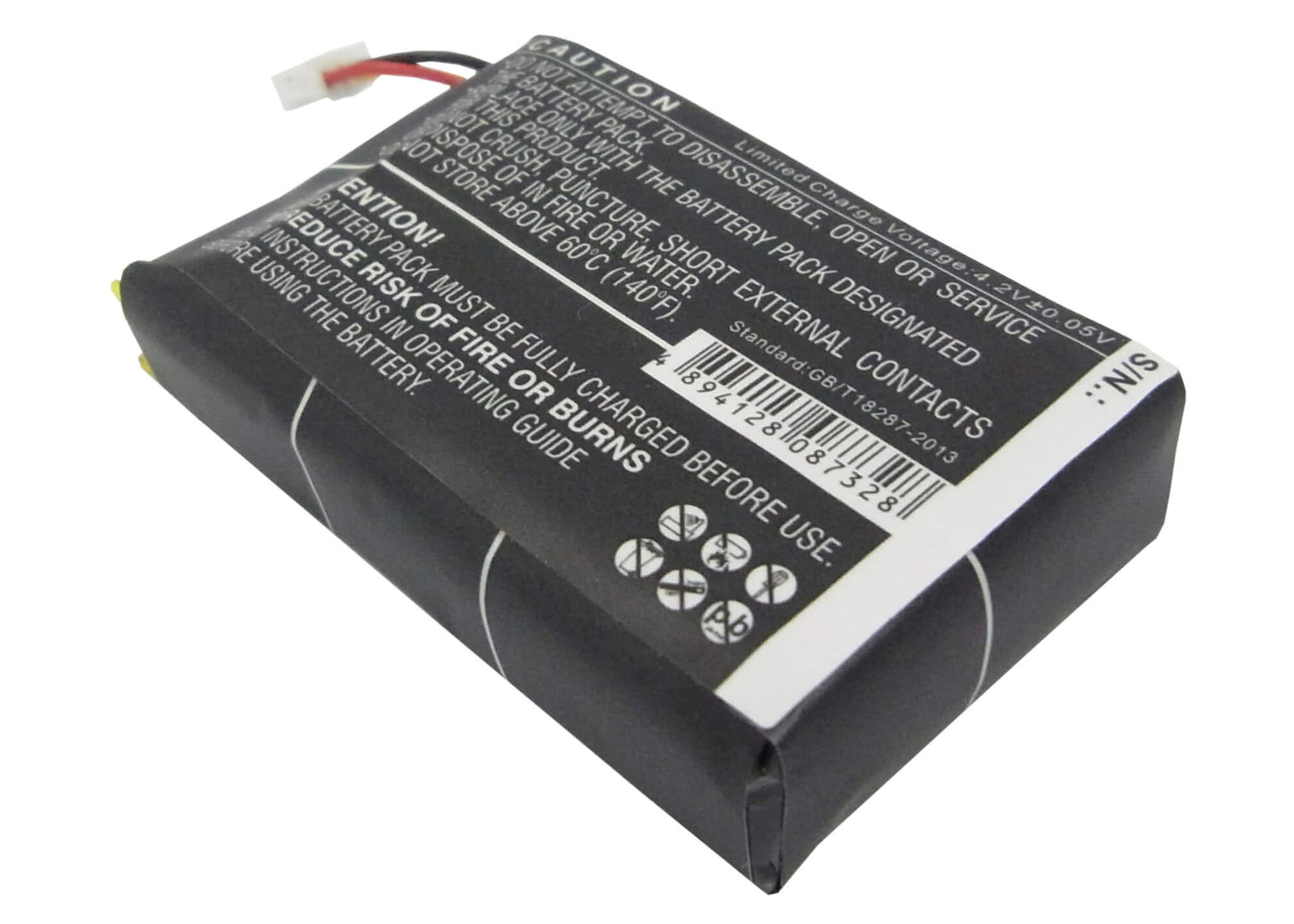 3.7V, 1900mAh, Li-Polymer Battery fits Sportdog, Tek V1l Handheld Transmitter, Tek-h, 7.03Wh