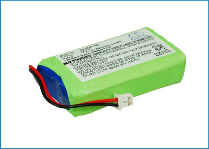 7.4V, 800mAh, Li-Polymer Battery fits Dogtra, 2500b Transmitter, 2500t Transmitter, 5.92Wh