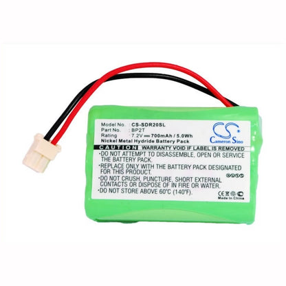 7.2V, 700mAh, Ni-MH Battery fits Dogtra, 1400 Transmitter, 1400ncp Transmitter, 5.04Wh