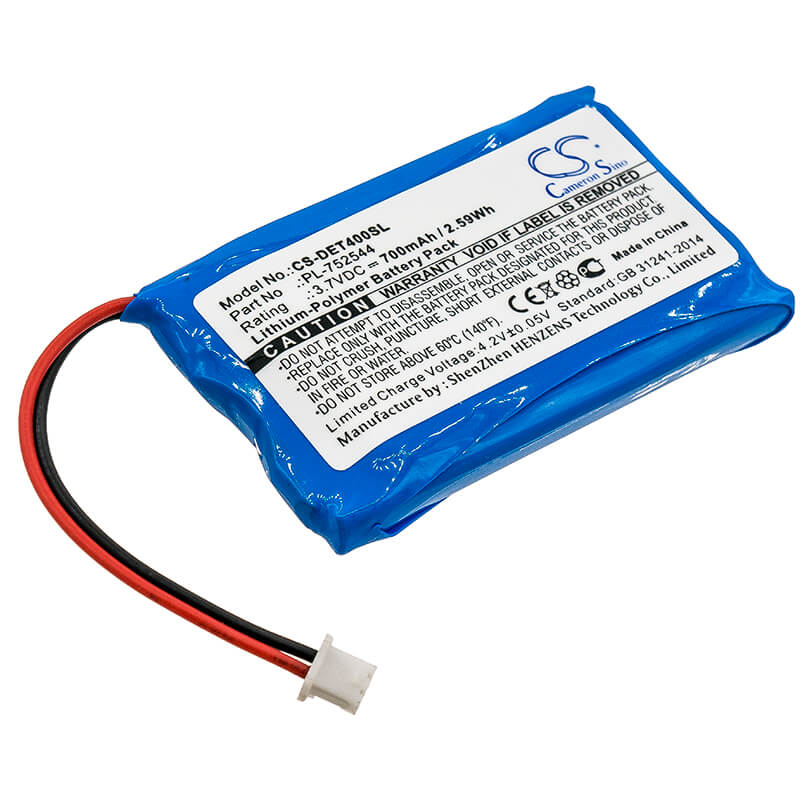 3.7V, 700mAh, Li-Polymer Battery fits Educator, Et-400 Transmitters, Et-402 Transmitters, 2.59Wh