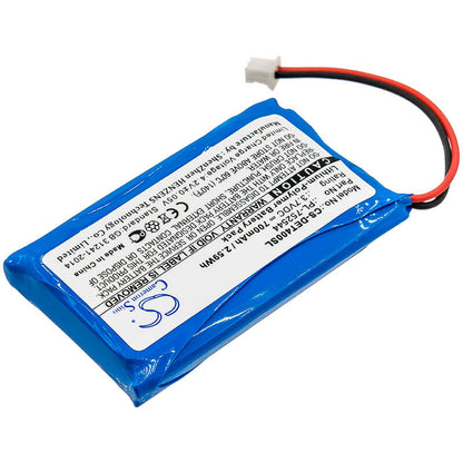 3.7V, 700mAh, Li-Polymer Battery fits Educator, Et-400 Transmitters, Et-402 Transmitters, 2.59Wh