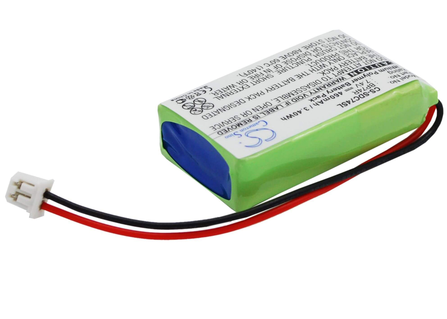 7.4V, 460mAh, Li-Polymer Battery fits Dogtra, 2300-ncp Advance, 2300ncp Receiver, 3.404Wh