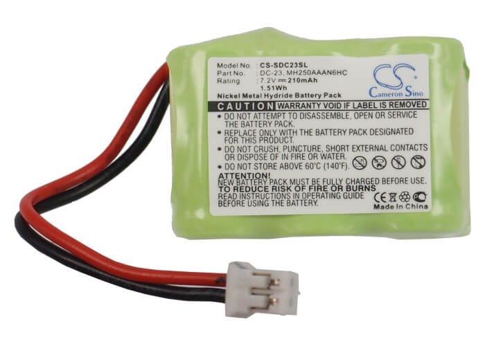 7.2V, 210mAh, Ni-MH Battery fits Sportdog, Sd-800 Transmitter, Sporthunter Sd-800, 1.512Wh