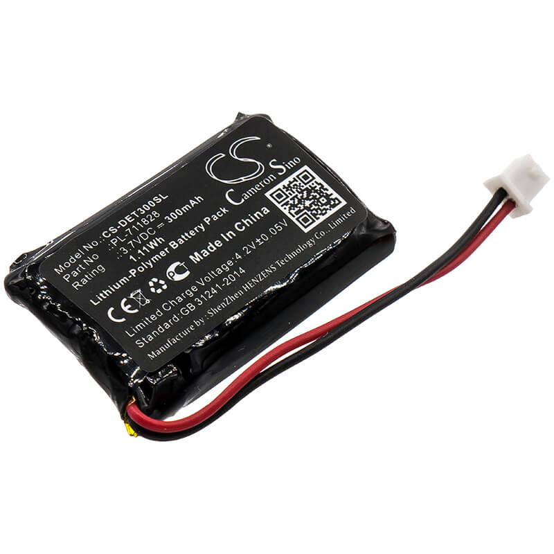3.7V, 300mAh, Li-Polymer Battery fits Educator, 300tstransmitter, Et-300-lreceiver, 1.11Wh