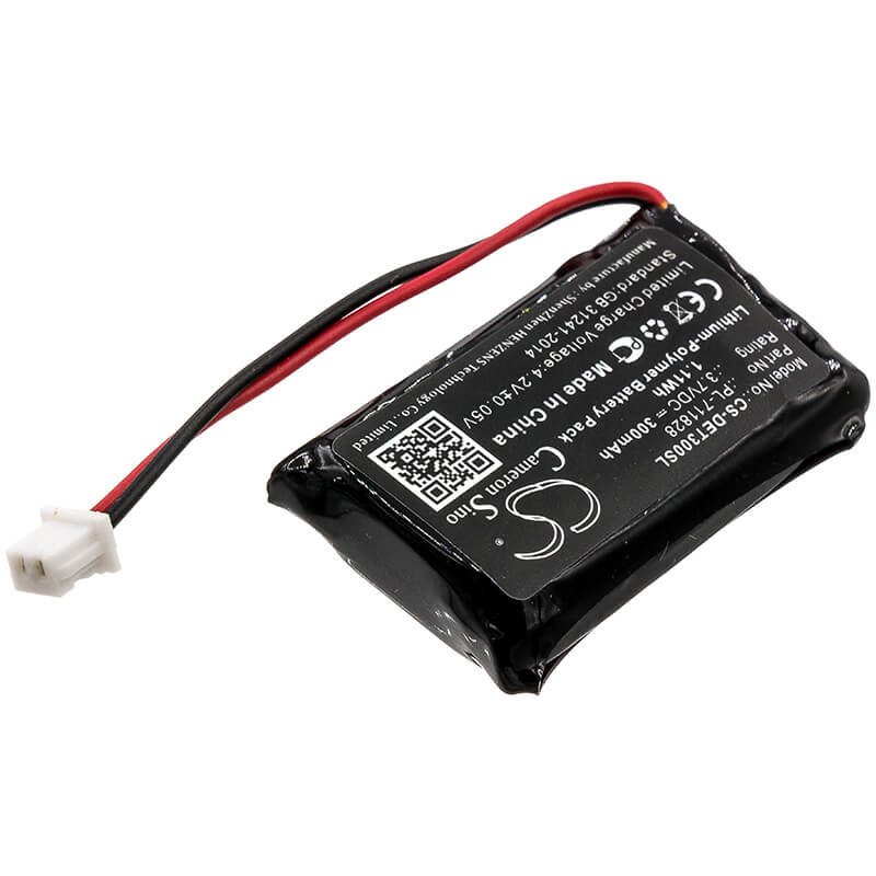 3.7V, 300mAh, Li-Polymer Battery fits Educator, 300tstransmitter, Et-300-lreceiver, 1.11Wh