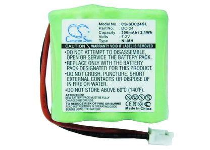 7.2V, 300mAh, Ni-MH Battery fits Sportdog, Houndhunter Sd-1800, Sporthunter Sd-1800 St101-s Tr, 2.16Wh