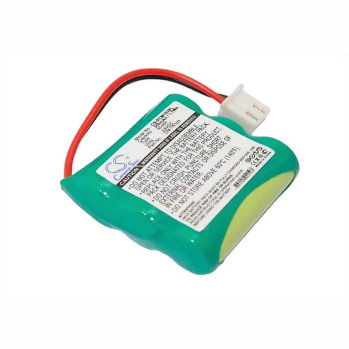 3.6V, 300mAh, Ni-MH Battery fits Tri-tronics, 1038100, 1038100-d, 1.08Wh
