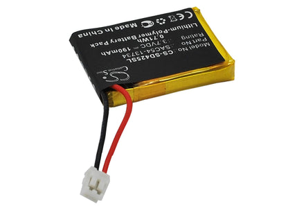 3.7V, 190mAh, Li-Polymer Battery fits Sportdog, Fieldtrainer 425, Fieldtrainer 425s, 0.703Wh