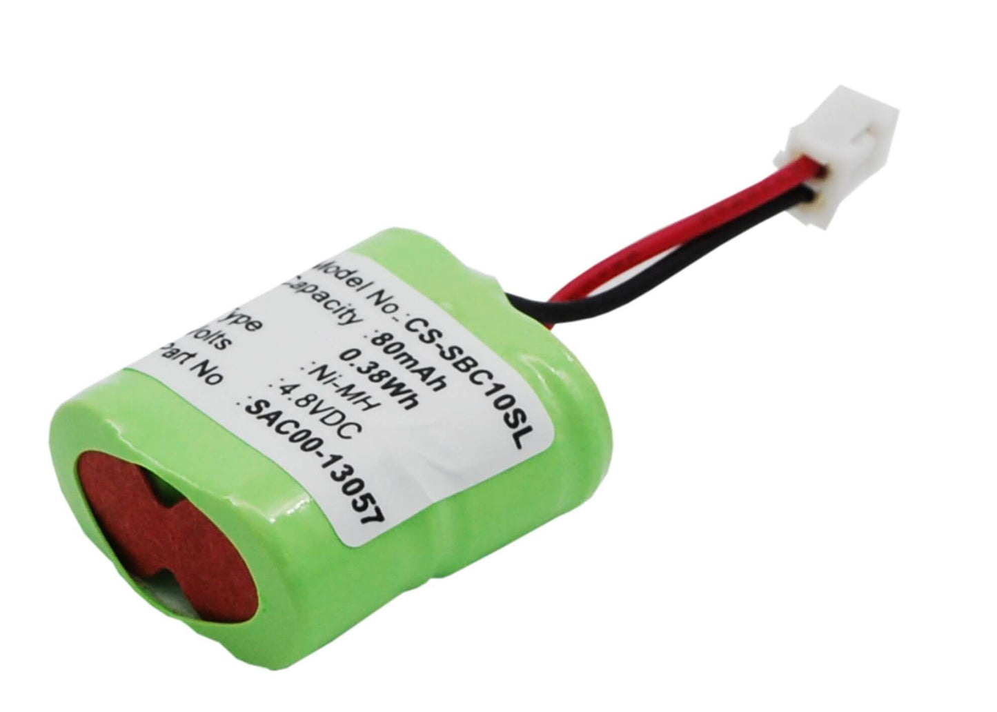 4.8V, 80mAh, Ni-MH Battery fits Sportdog, Nobark 10r, Sbc-10r Bark Collar, 0.384Wh