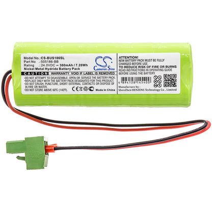 24.0V, 300mAh, Ni-MH Battery fits Besam, Automatische Turoffnung Emc, Automatische Turoffnung Emcm, 7.2Wh