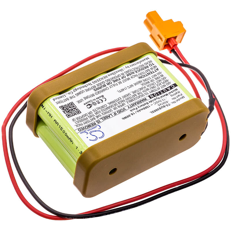 12.0V, 1500mAh, Ni-MH Battery fits Besam, Folgende Gerate Psmb-5, 18Wh