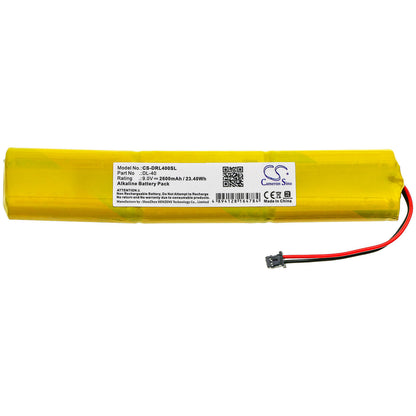 9.0V, 2600mAh, Alkaline Battery fits Best, Access Systems 11pdbb, Access Systems 30hz, 23.4Wh