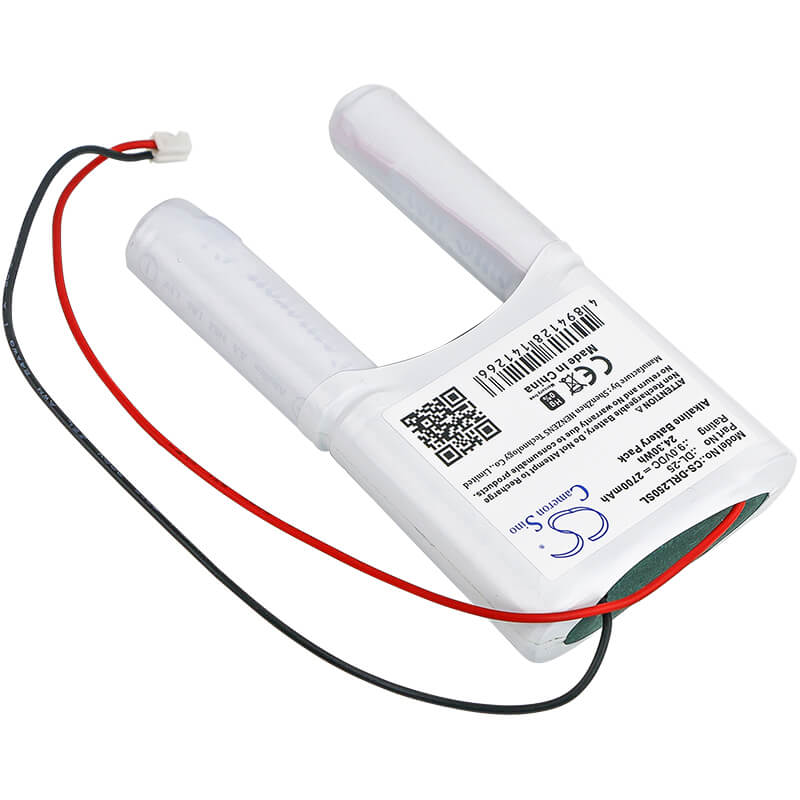 9.0V, 2700mAh, Alkaline Battery fits Vingcard, Timelox Htl10 6xaa, 24.3Wh