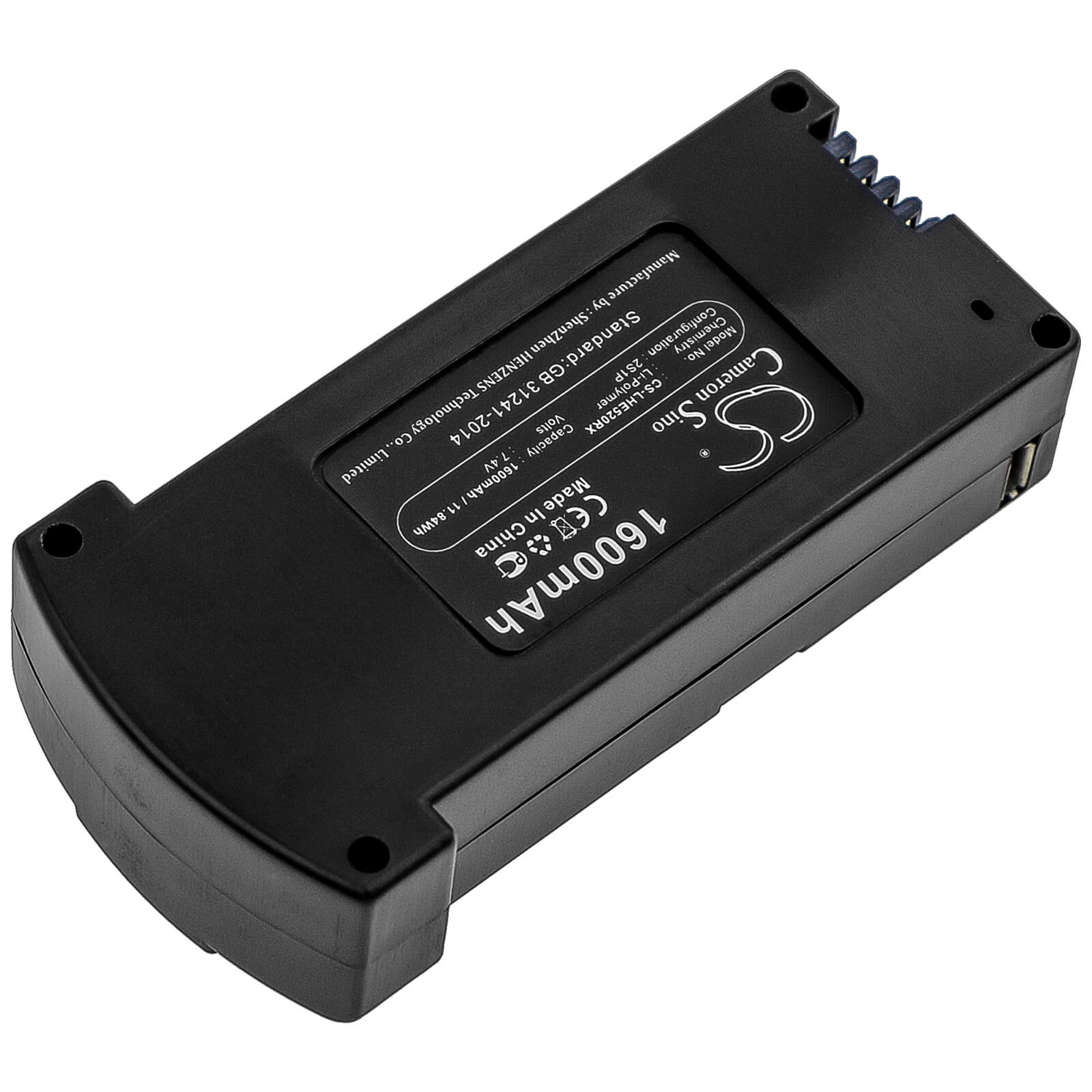 7.4V, 1600mAh, Li-Polymer Battery fits Eachine, E520, E520s, 11.84Wh