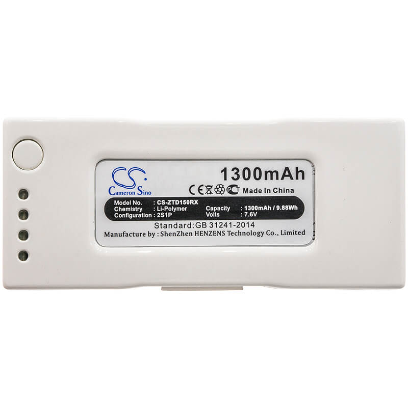 7.6V, 1300mAh, Li-Polymer Battery fits Zerotech, D150, Dobby Pocket Selfie Drone, 9.88Wh
