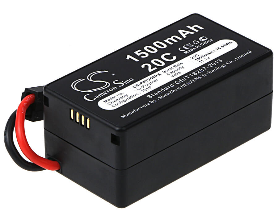 11.1V, 1500mAh, Li-Polymer Battery fits Parrot, Ar.drone 1.0, Ar.drone 2.0, 16.65Wh
