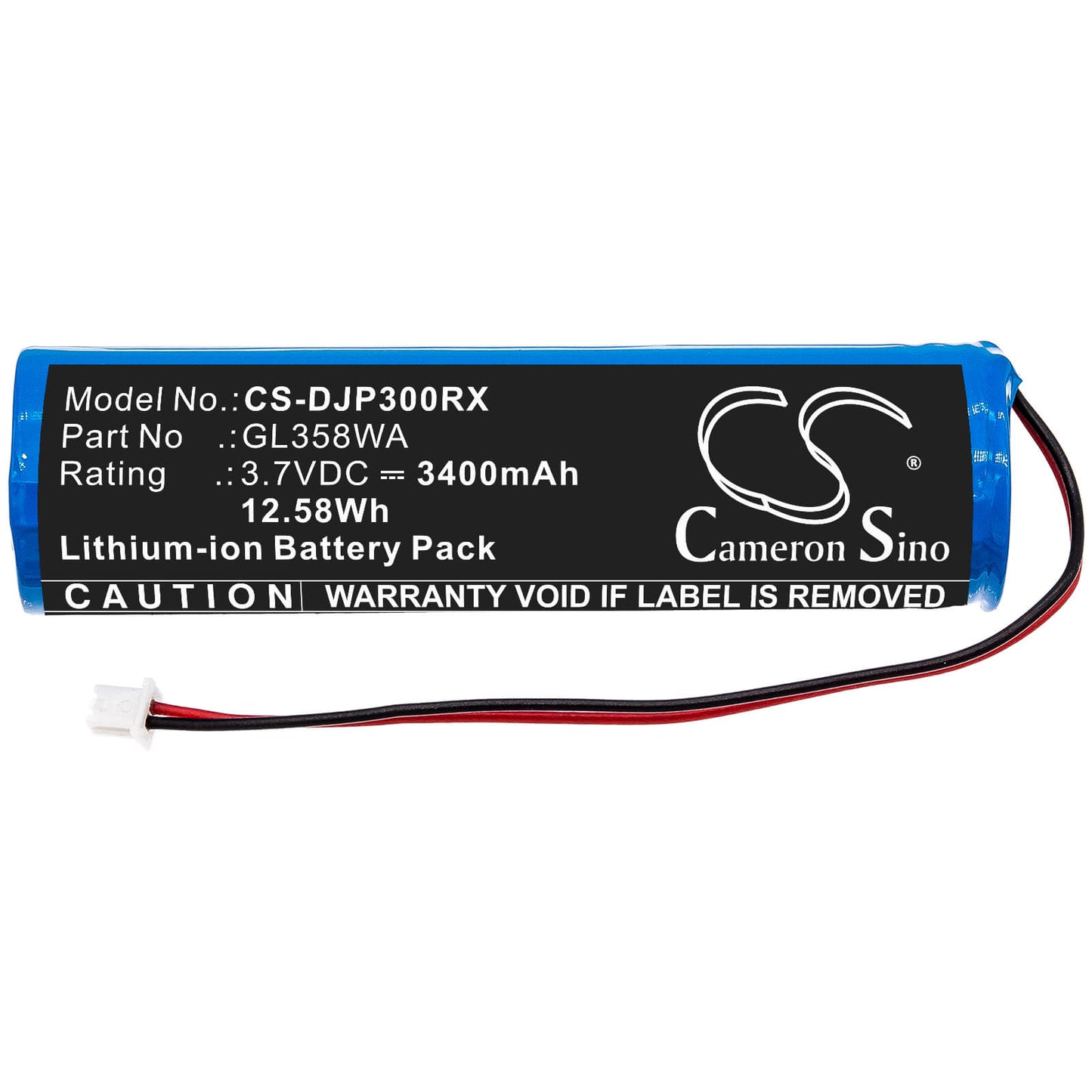 3.7V, 3400mAh, Li-ion Battery fits Dji, Phantom 3 Standard Remote Cont, 12.58Wh