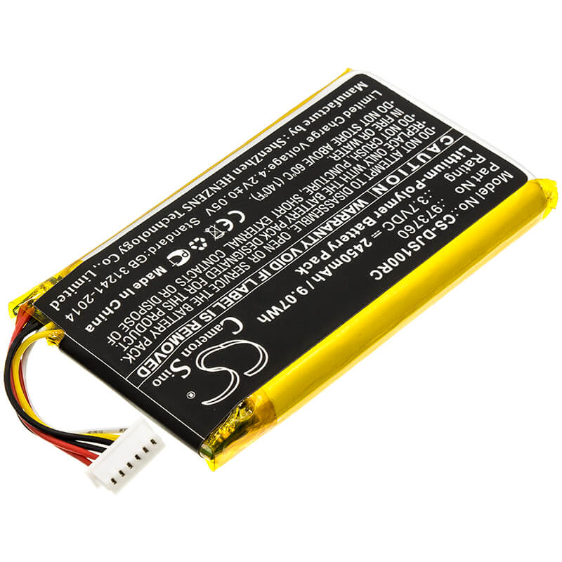 3.7V, 2450mAh, Li-Polymer Battery fits Dji, Mavic Air Remote Controller, Mavic Pro Controller, 9.065Wh