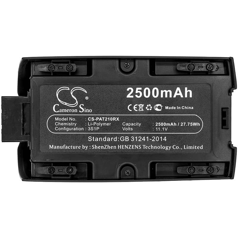 11.1V, 2500mAh, Li-Polymer Battery fits Parrot, Bebop 2, Bebop 2 Pro, 27.75Wh