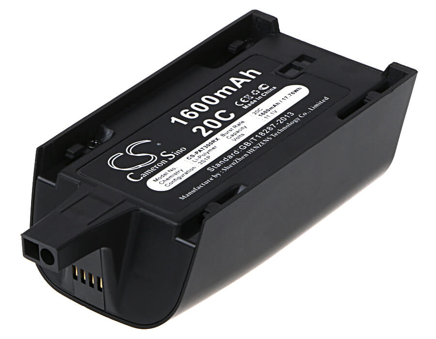 11.1V, 1600mAh, Li-Polymer Battery fits Parrot, Bebop Drone 3.0, Bebop Drone Skycontroller, 17.76Wh