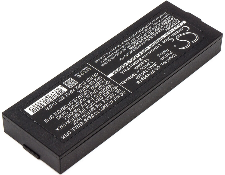 3.6V, 3600mAh, Li-ion Battery fits Fanvision, K-ivt-300-gd-b, 12.96Wh