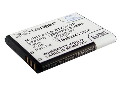 Dvd Player 3.7V, 900mAh, Li-ion Battery fits Prestigio, Roadrunner 505, 3.33Wh