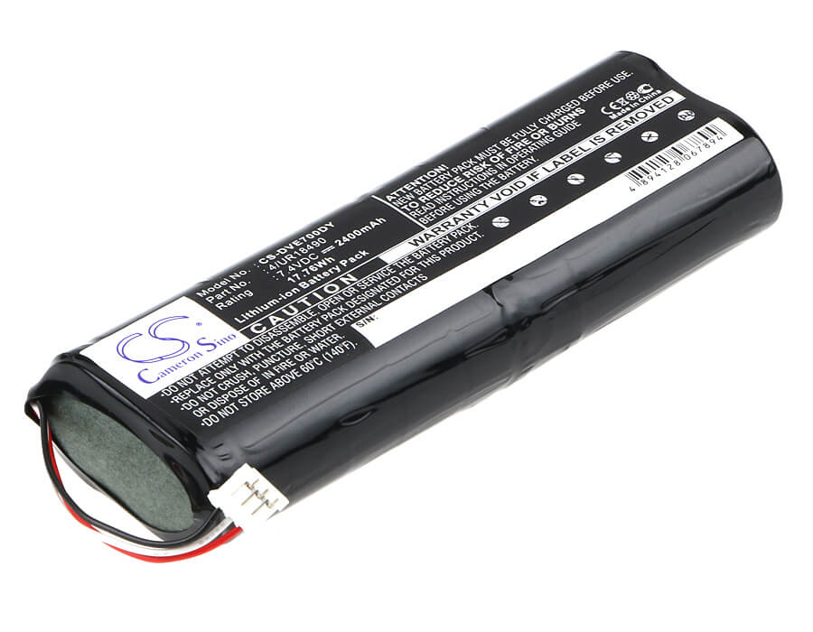 7.4V, 2400mAh, Li-ion Battery fits Sony, D-ve7000s, 17.76Wh