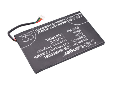 3.7V, 2150mAh, Li-Polymer Battery fits Barnes & Noble, Bnrv500, Glowlight Wifi, 7.955Wh