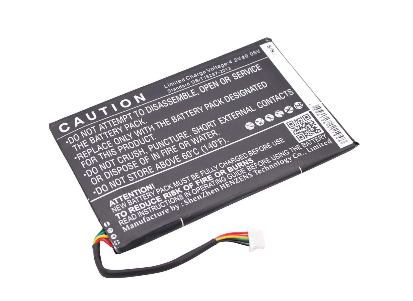 3.7V, 2150mAh, Li-Polymer Battery fits Barnes & Noble, Bnrv500, Glowlight Wifi, 7.955Wh